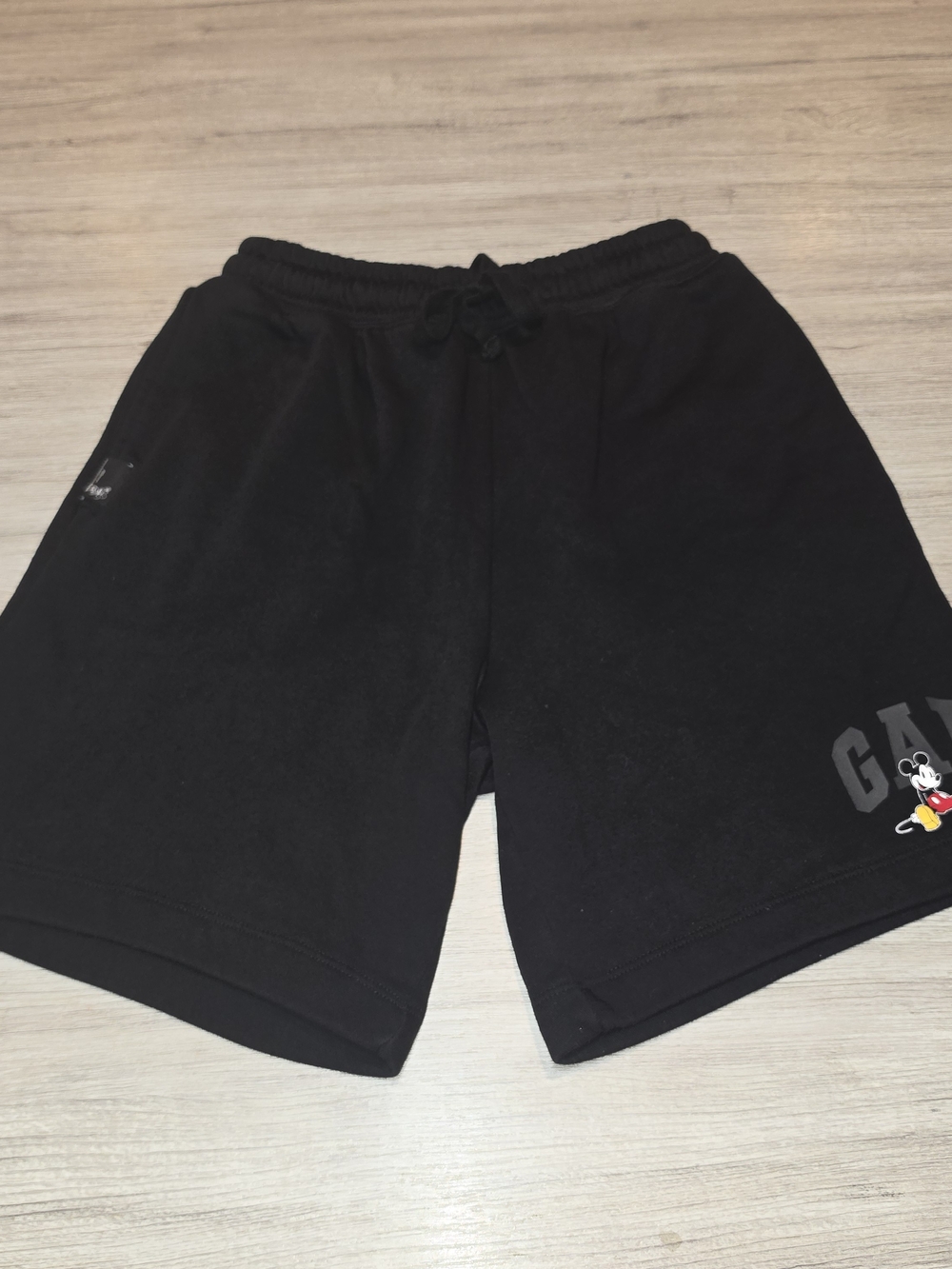 Gap Disney Mickey Mouse Logo Fleece Shorts Unisex Adult Black Size XS